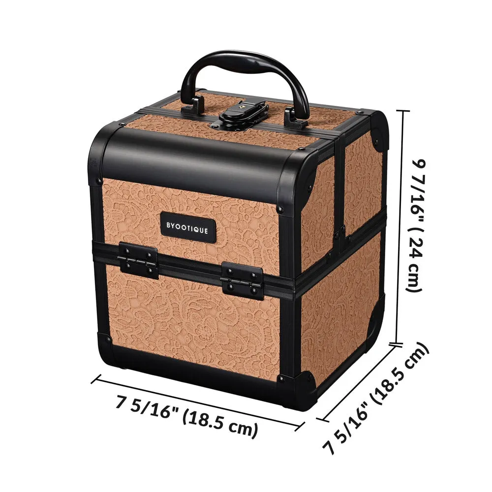 Byootique Rococo Makeup Case with Mirror & Trays