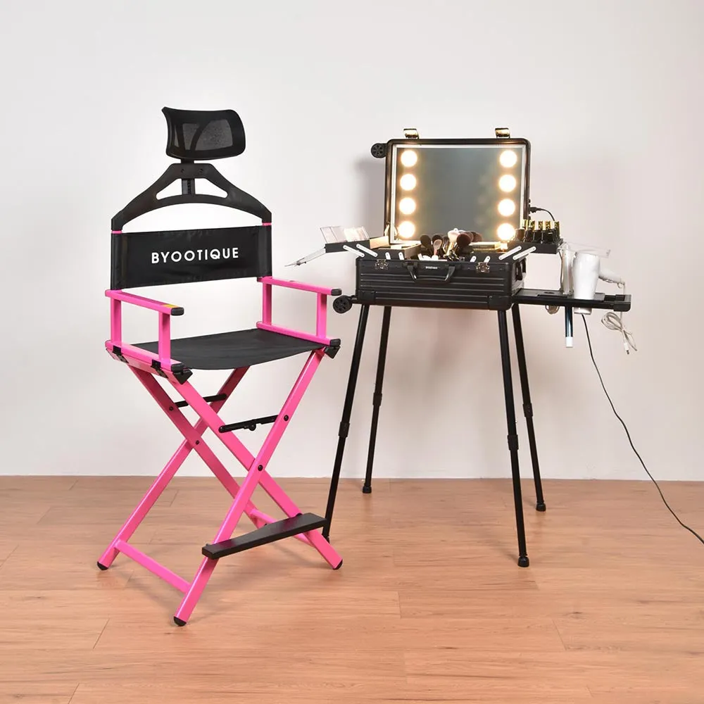 Byootique Urstudio 24" Makeup Case with Light up Mirror & Stand