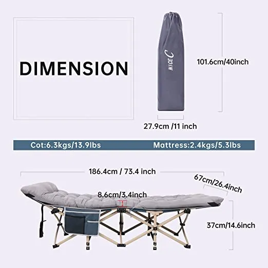 Camping Folding Cot Portable Folding Bed