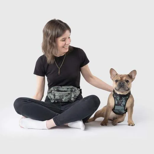 Canada Pooch Treat Pouch Fanny Pack - Green Camp