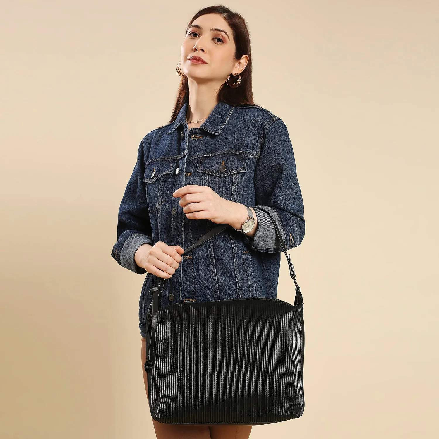 Caprese Symona Hobo Large Black