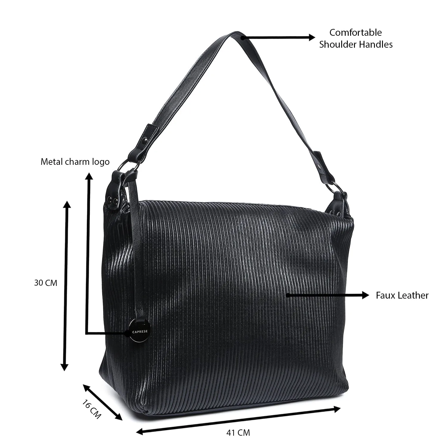 Caprese Symona Hobo Large Black