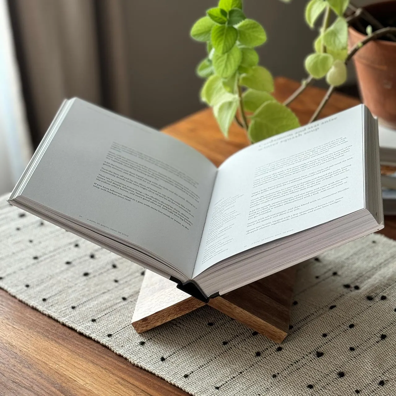 Carved Bee Book Stand