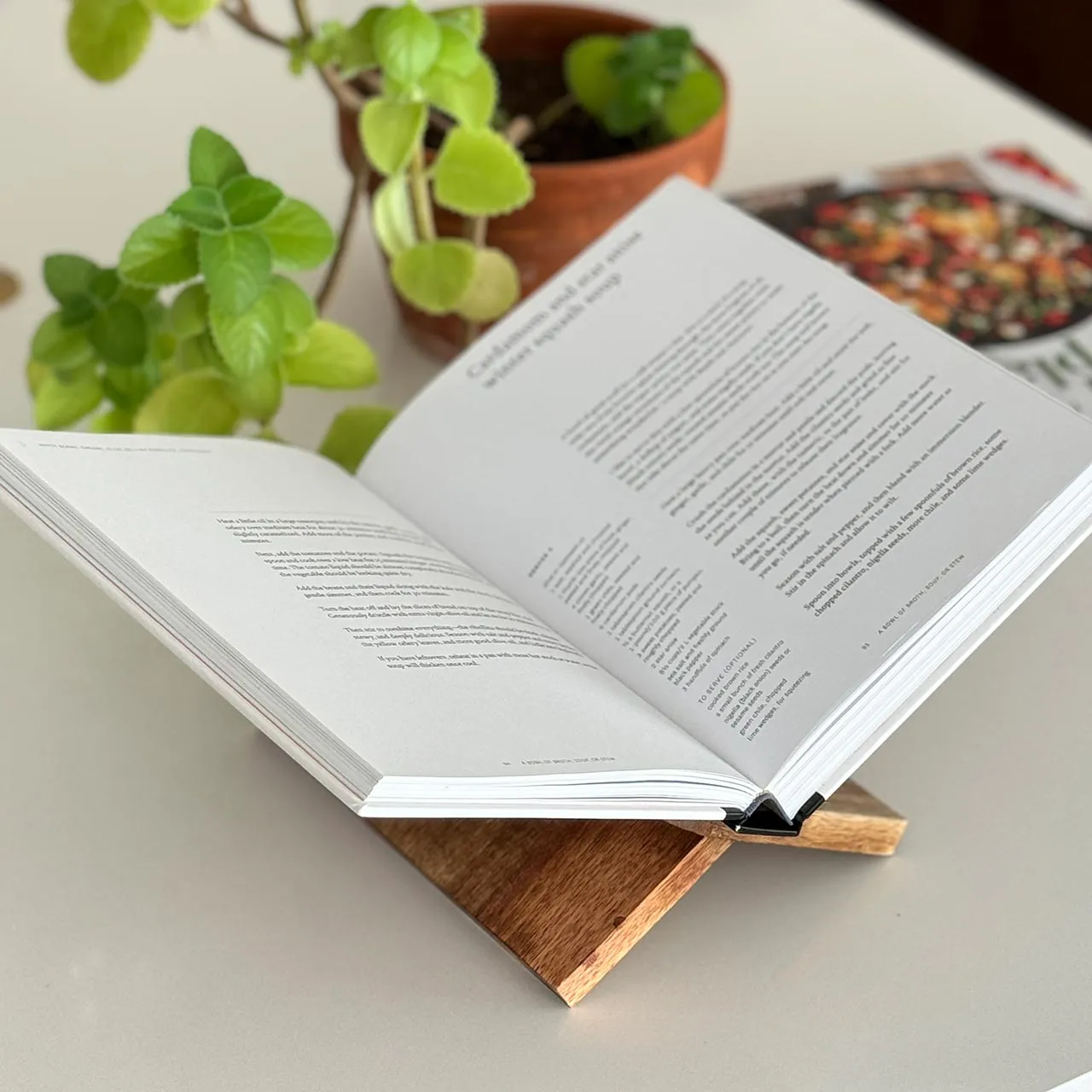 Carved Bee Book Stand
