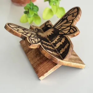 Carved Bee Book Stand