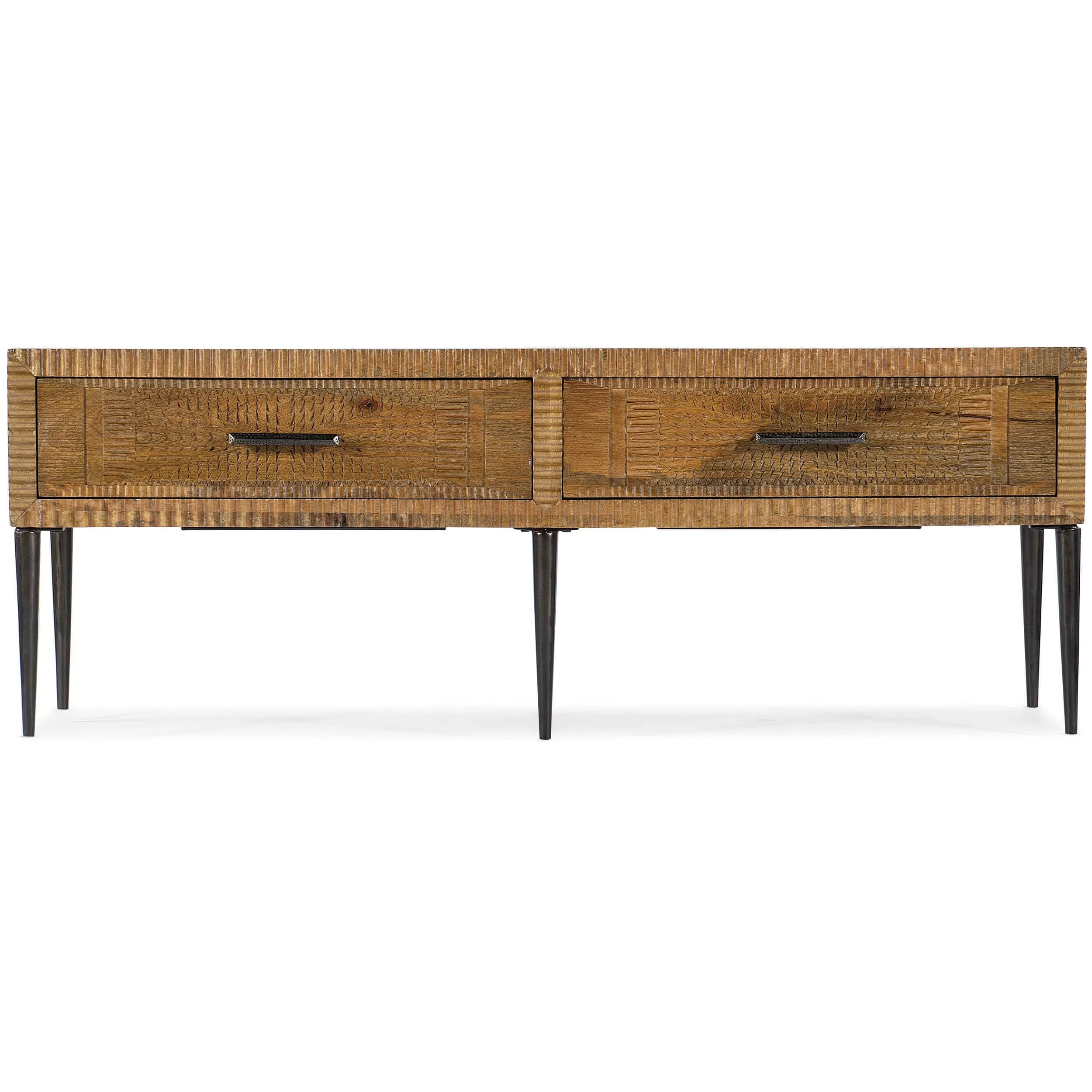 Carved Front Entertainment Console
