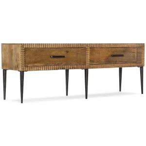 Carved Front Entertainment Console