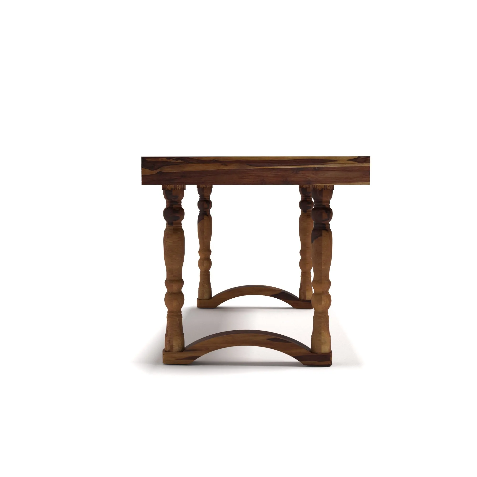 Carved Legs Vintage Sheesham Wood Dinning Table