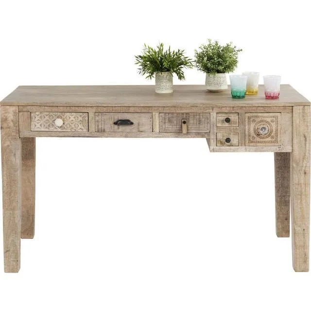 Carved Multiple Draw Desk