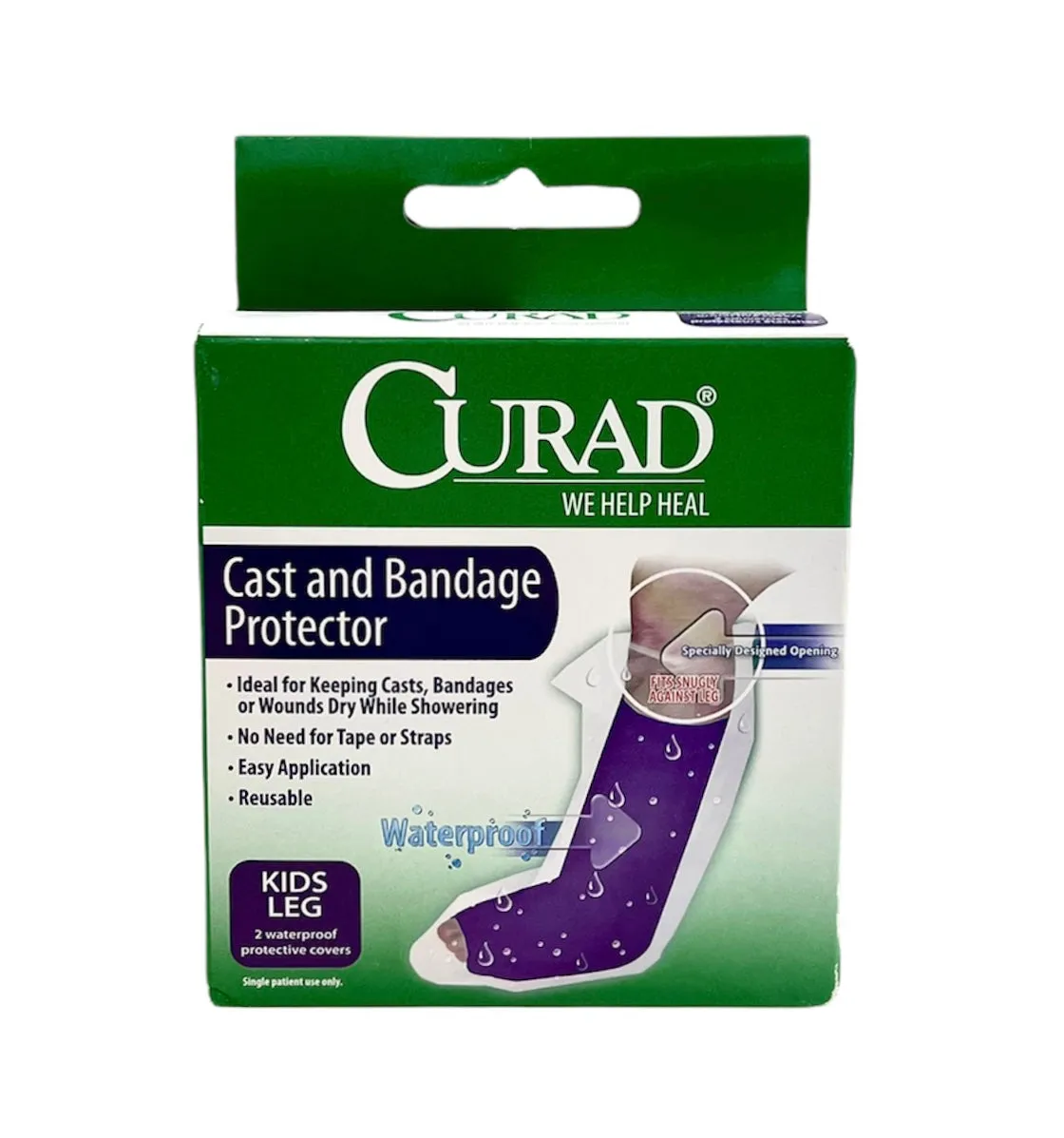 Cast & Bandage Protector | Kids Leg | 2 Waterproof Covers