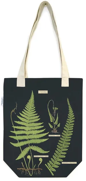 Cavallini - 100% Natural Cotton Vintage Tote Bag - 33x40.5cms - Ferns