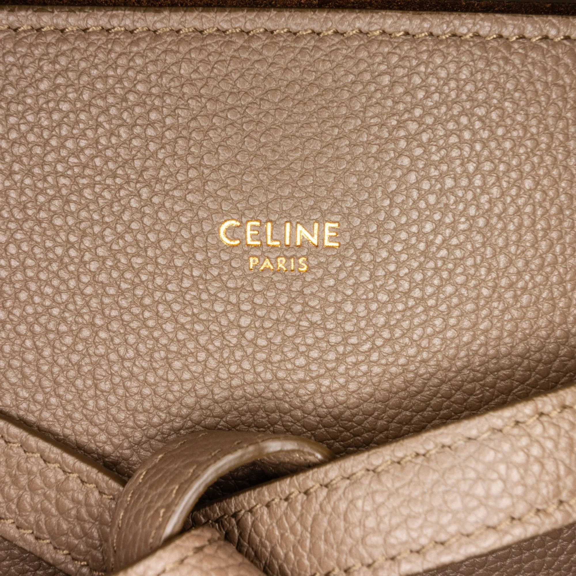 Celine Phantom Luggage Small Brown Calfskin