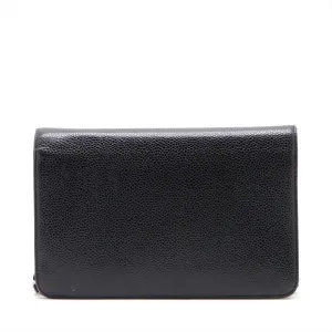 Chanel Coco Caviar S Chain Wallet Black Silver G  19th