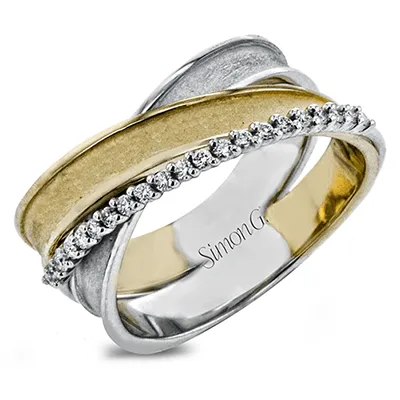 Clio Fashion Ring in 18k Gold with Diamonds
