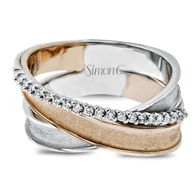 Clio Fashion Ring in 18k Gold with Diamonds