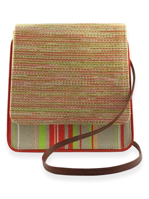 Cocktail Crossbody Light Taupe Green Orange 11
