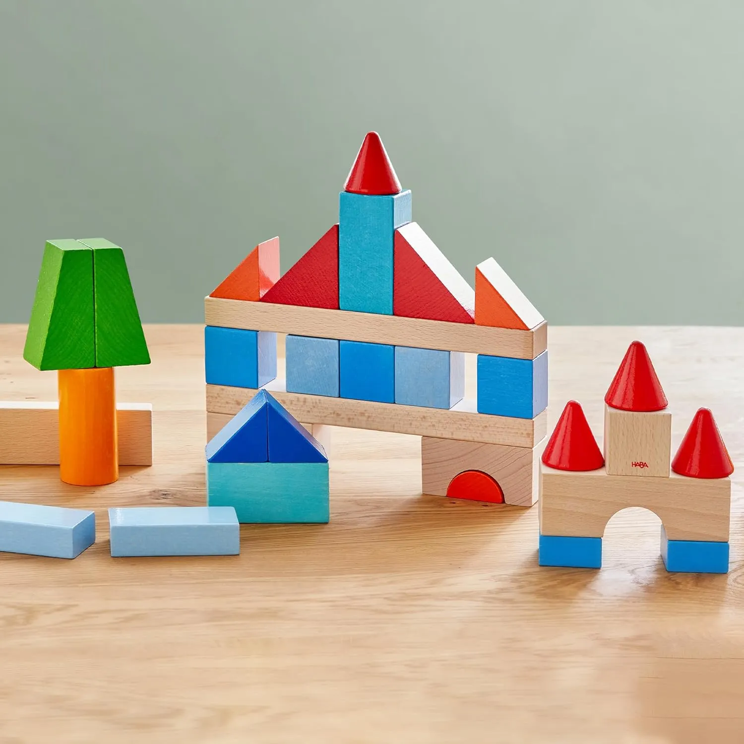 Colored Building Blocks 46 Pc Set