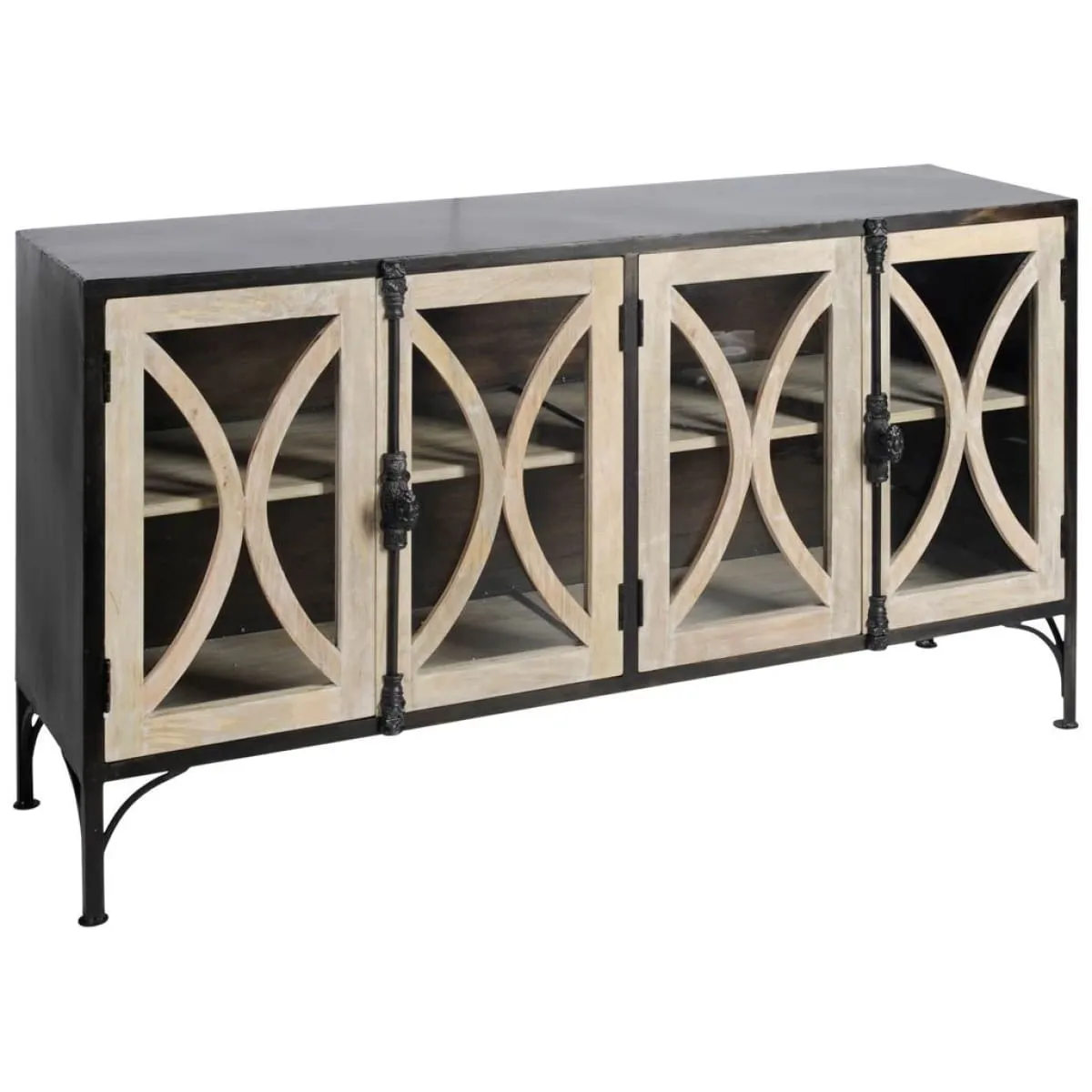 Constance Sideboard Brown Metal | Brown Wood