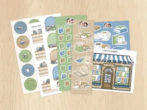 Cozy Bookworm Variety Sticker Pack