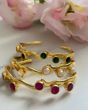 Crooked Stone Bangle