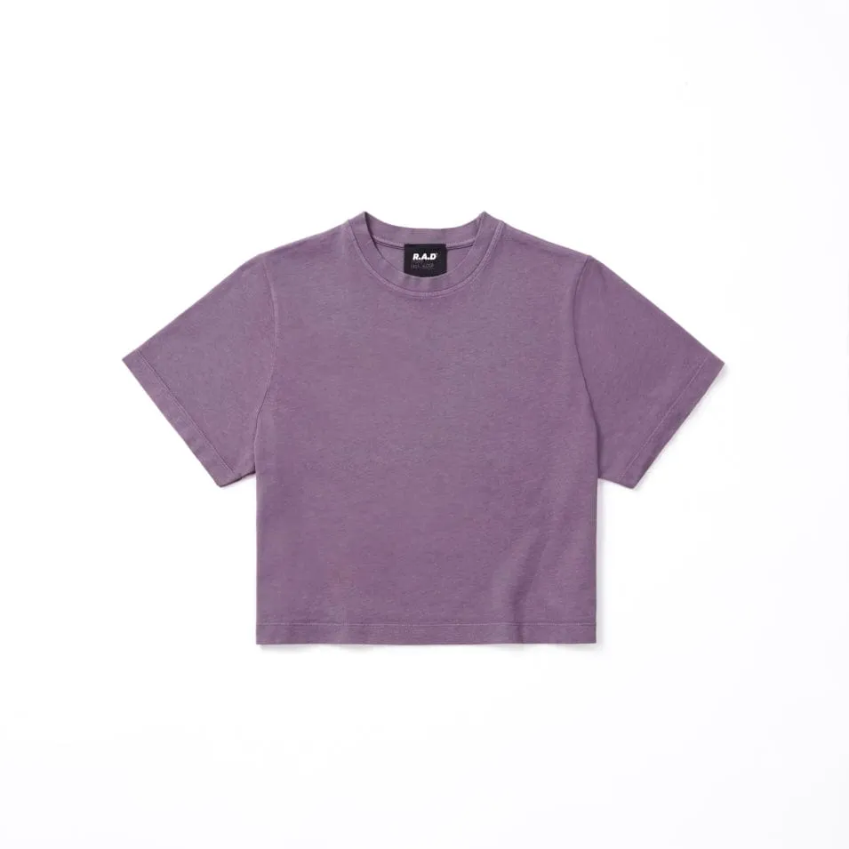 CROP TEE DEEP PURPLE