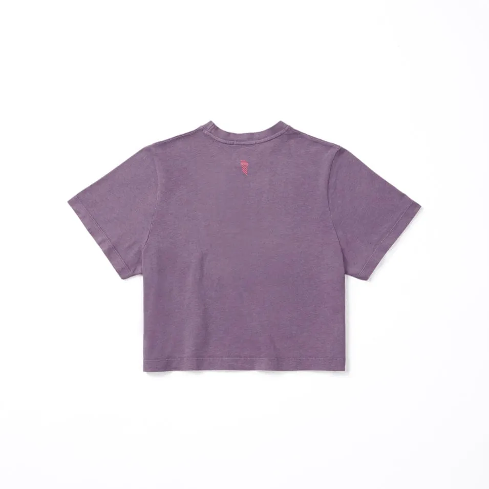 CROP TEE DEEP PURPLE