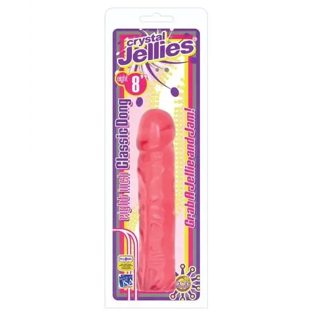 Crystal Jellies 8"" Classic Dildo"