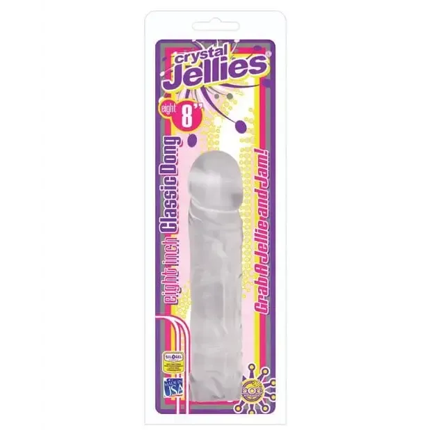 Crystal Jellies 8"" Classic Dildo"