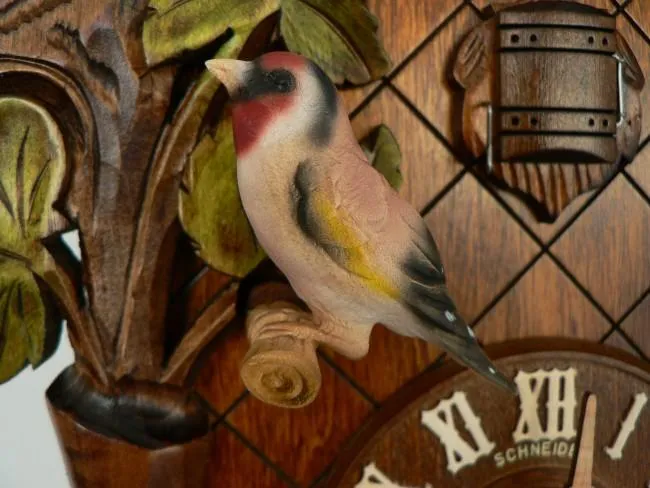 Cuckoo Clock - 8-Day with Moving Birds & Green Leaves - Schneider