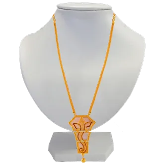Divine 22k Gold Jewellery Set In The Shape Of Lord Ganesh