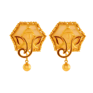 Divine 22k Gold Jewellery Set In The Shape Of Lord Ganesh