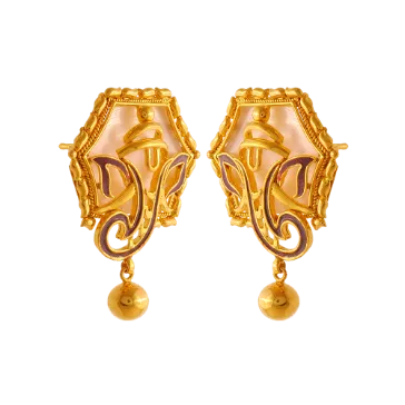 Divine 22k Gold Jewellery Set In The Shape Of Lord Ganesh