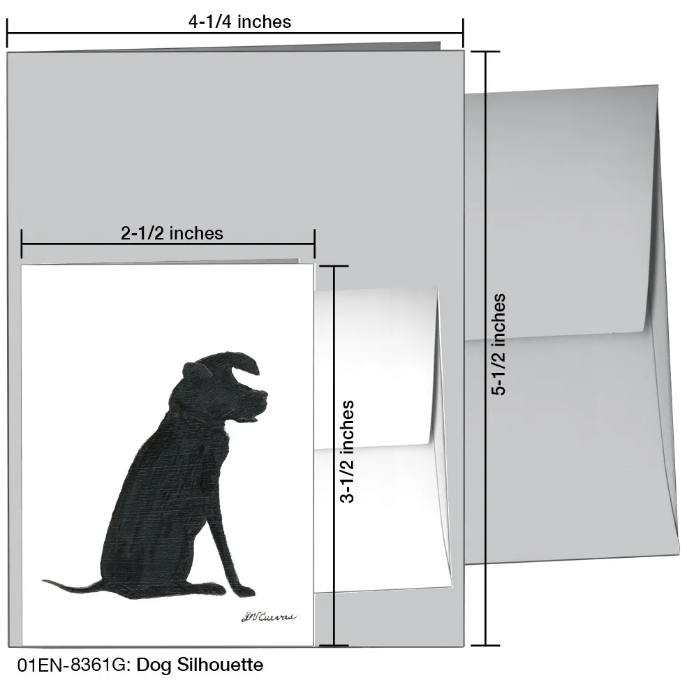 Dog Silhouette, Greeting Card (8361G)