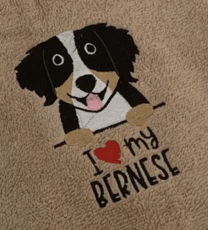 Dog Walking - I Love my Bernese - Belt Bag / 4 Zip Bumbag