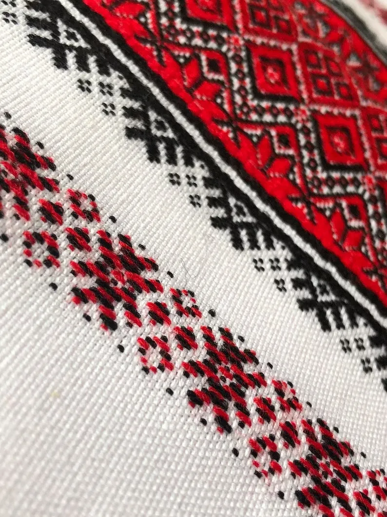 Embroidered wedding towel