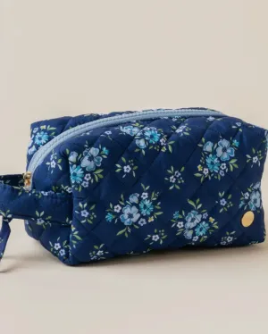 Essentials Quilted Cosmetic Pouch