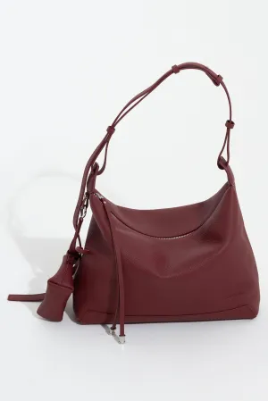 Eva Shoulder Bag - Red - Tas Bahu Wanita Bahan Real Leather