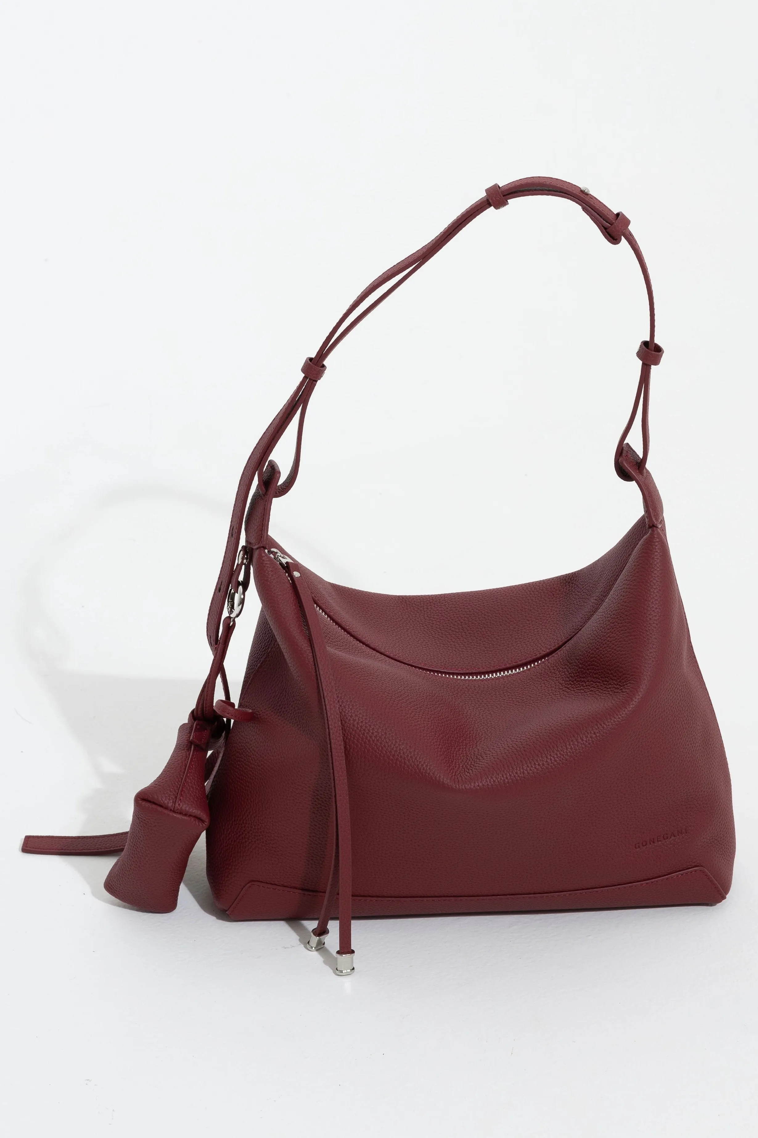 Eva Shoulder Bag - Red - Tas Bahu Wanita Bahan Real Leather