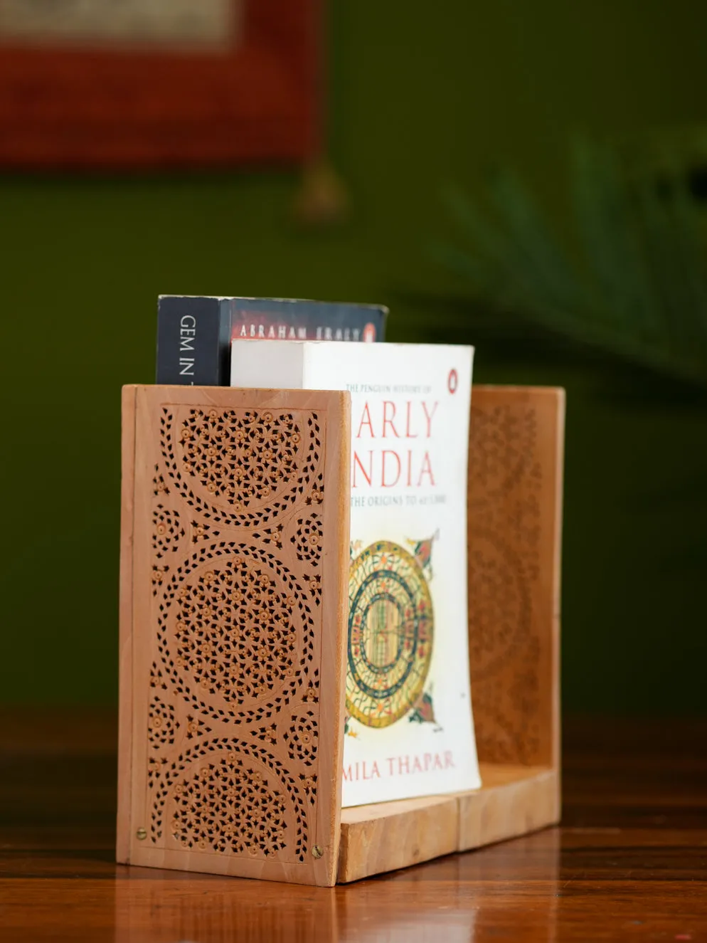 Exclusive Jaali Wood Craft Book Ends (Set of 2)