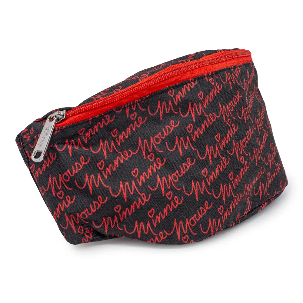 Fanny Pack - MINNIE MOUSE Script Repeat Black Red