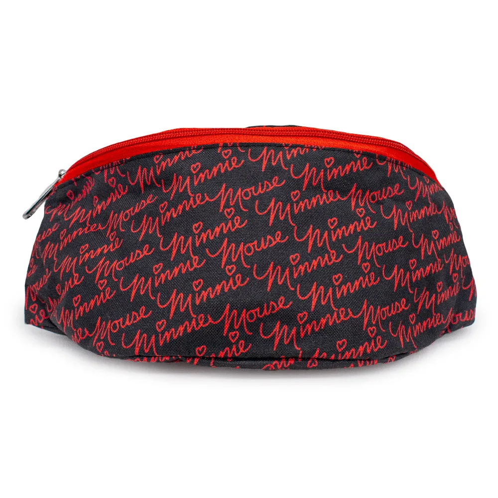 Fanny Pack - MINNIE MOUSE Script Repeat Black Red