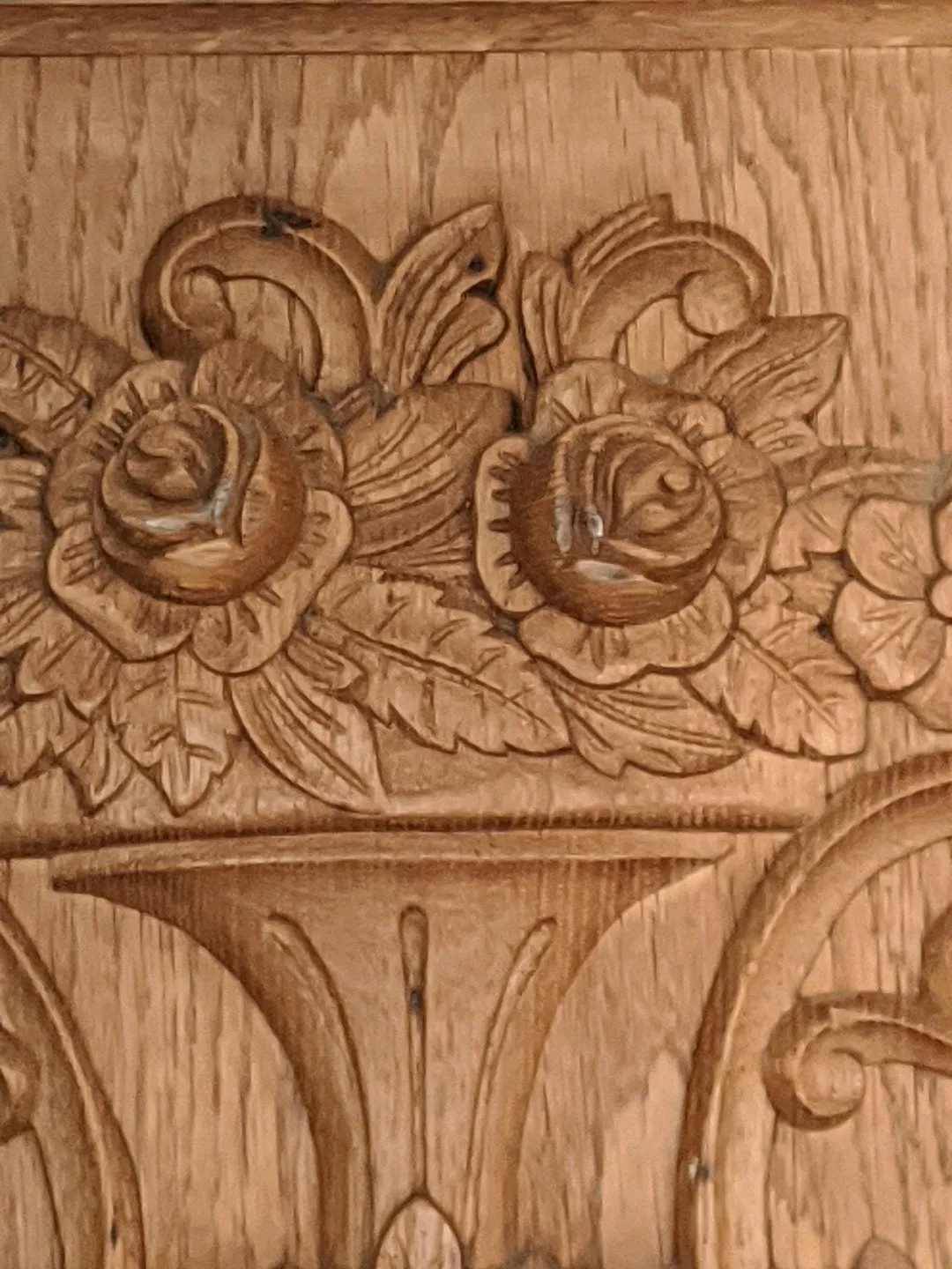 FLORAL CARVED PANEL