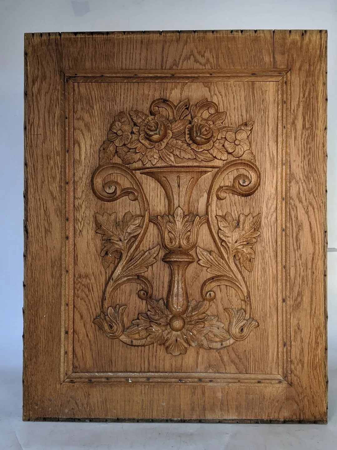 FLORAL CARVED PANEL