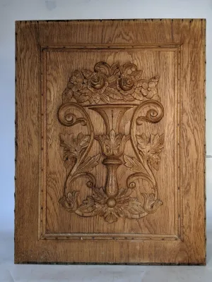 FLORAL CARVED PANEL