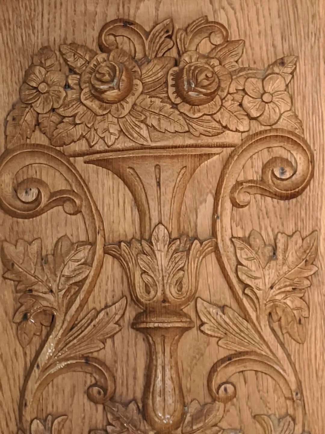 FLORAL CARVED PANEL