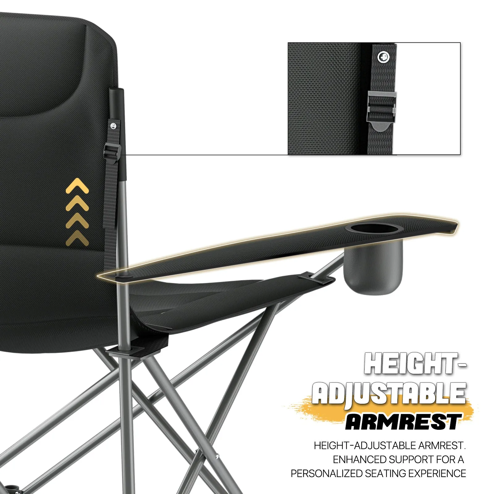 Folding Camping Folding Chair - Padded Seat & Portable