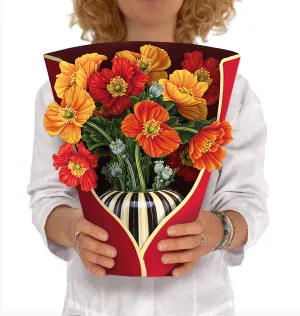 FRENCH POPPIES (8 POP-UP GREETING CARDS)