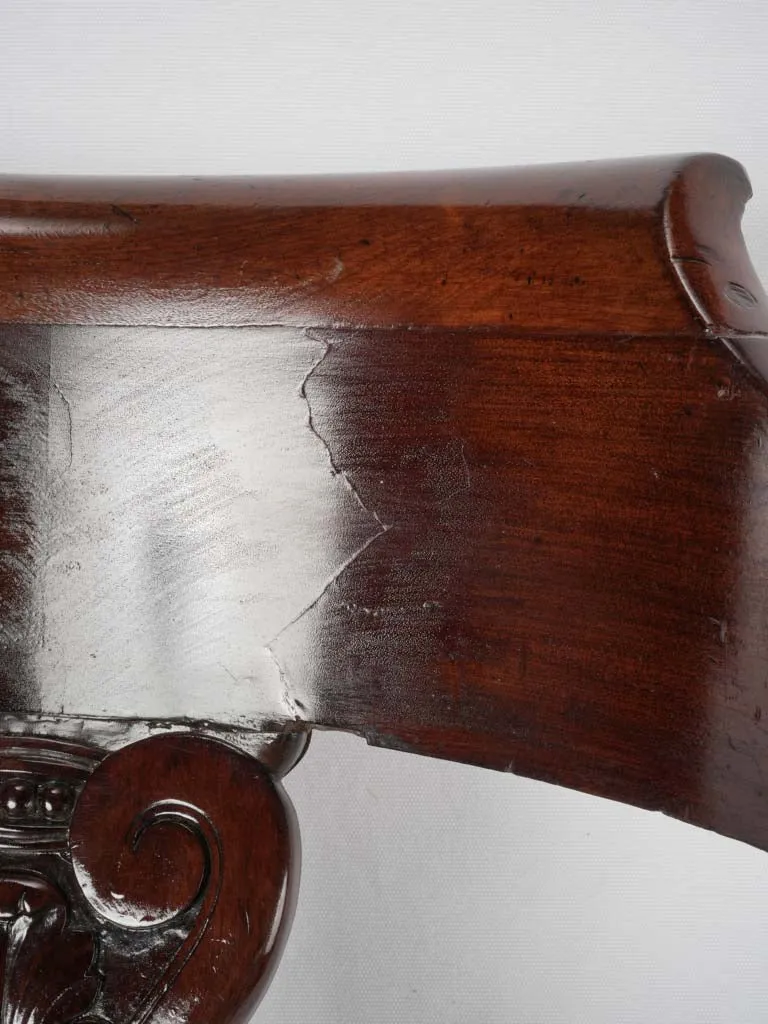 French Restoration period antique desk swivel armchair