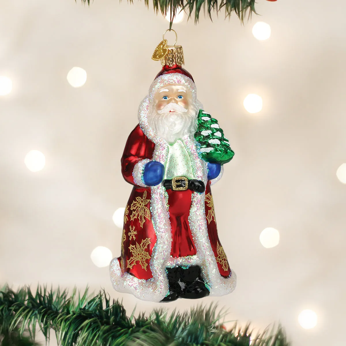 Glistening Golden Santa