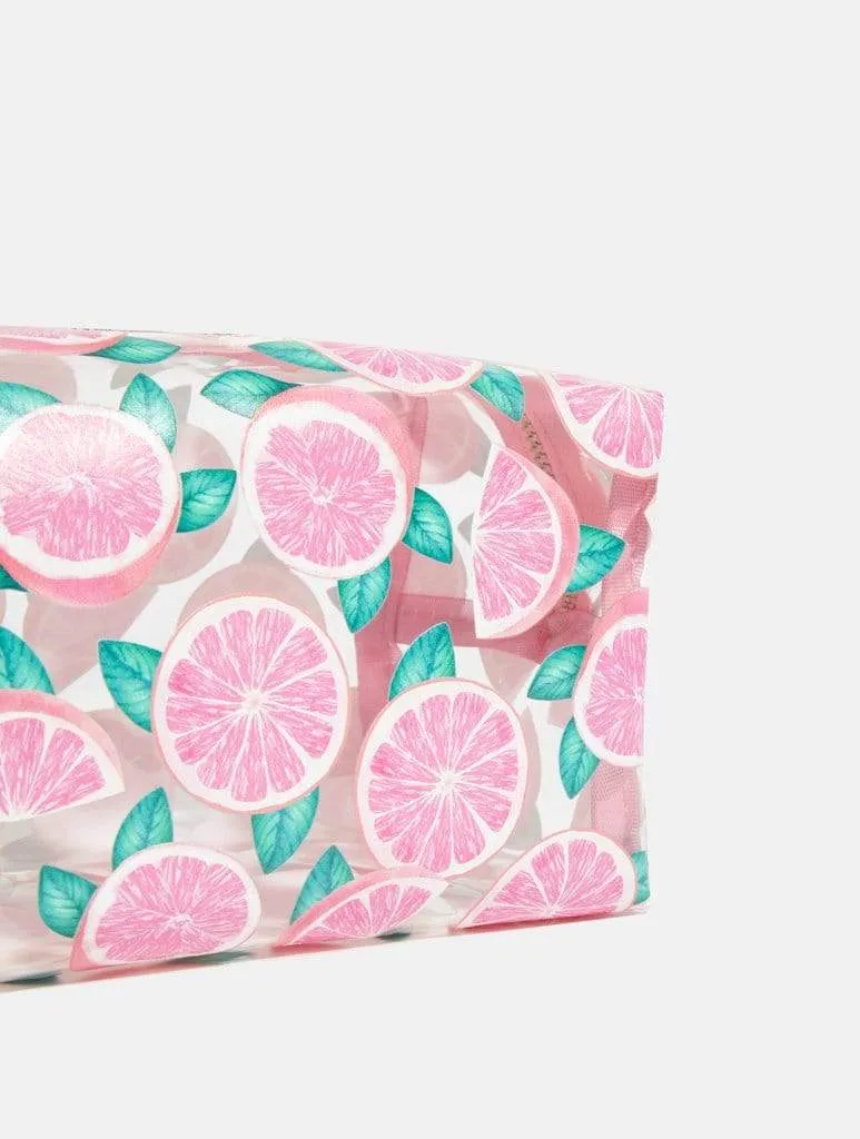Grapefruit Paradise Makeup Bag